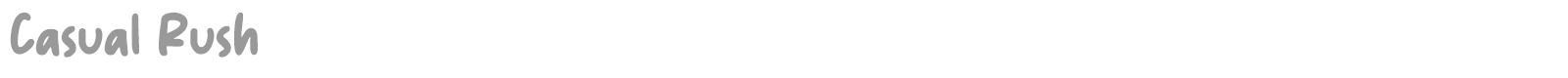 Casual Rush font preview